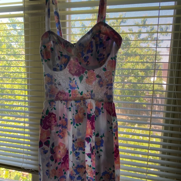 TOPSHOP Petite Multicolour Floral Dress - Picture 4 of 4
